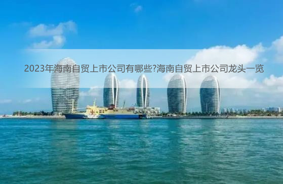 2023年海南自贸上市公司有哪些?海南自贸上市公司龙头一览